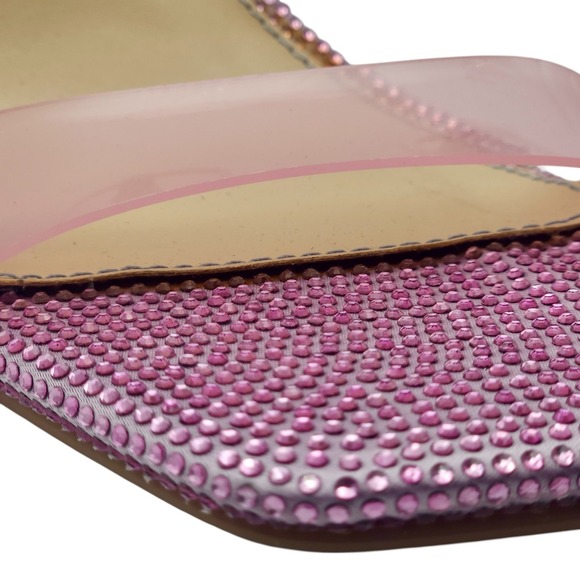 BETSEY JOHNSON Cole Pink Rhinestone Stiletto Sandal size 8.5 | NEW IN BOX $148 - Picture 11 of 11
